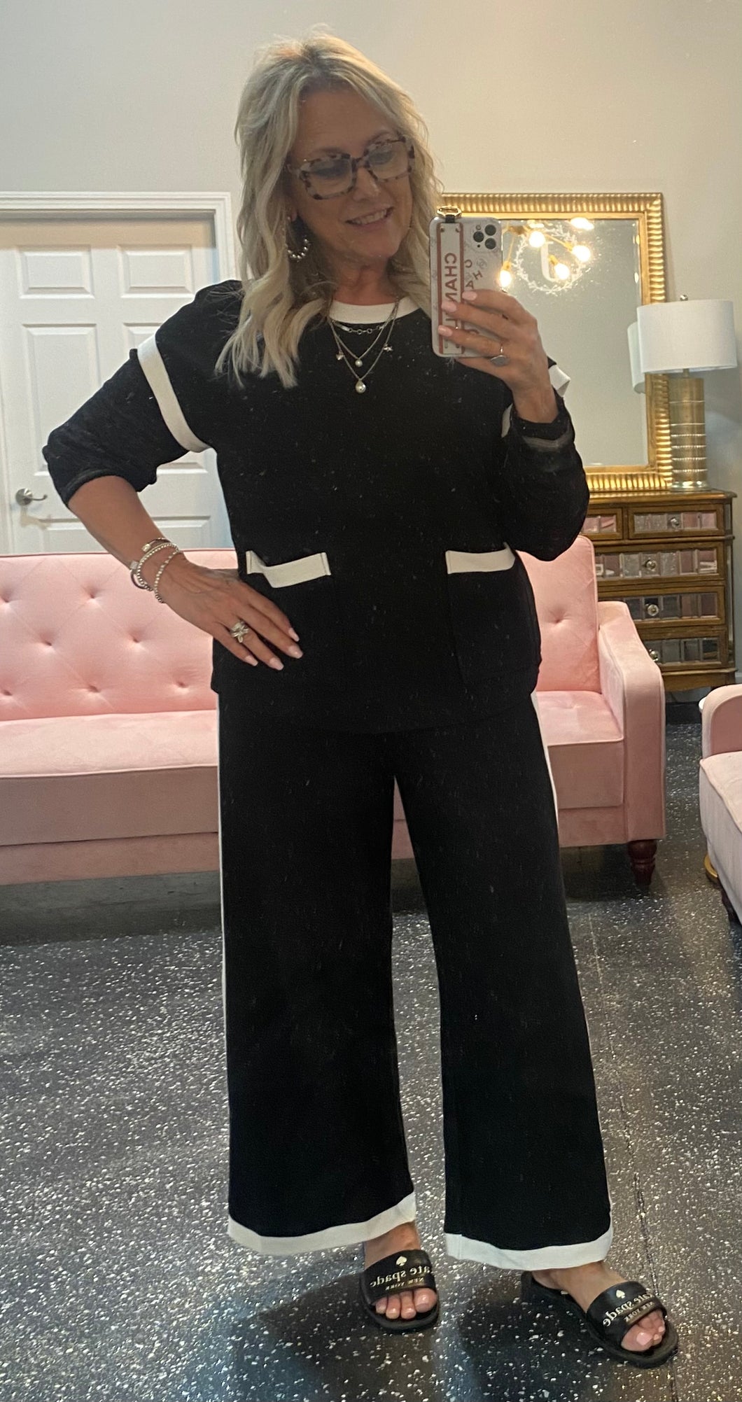 WIDE LEG COLOR BLOCK SET