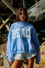 Load image into Gallery viewer, IT2594-2BEACH | Reversible Mock-neck Crop Sweatshirt
