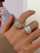 Load image into Gallery viewer, Adjustable Hollow Sequined Solid Color Rings Accessories
