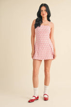 Load image into Gallery viewer, Cherry Gingham Print A-Line Mini Dress
