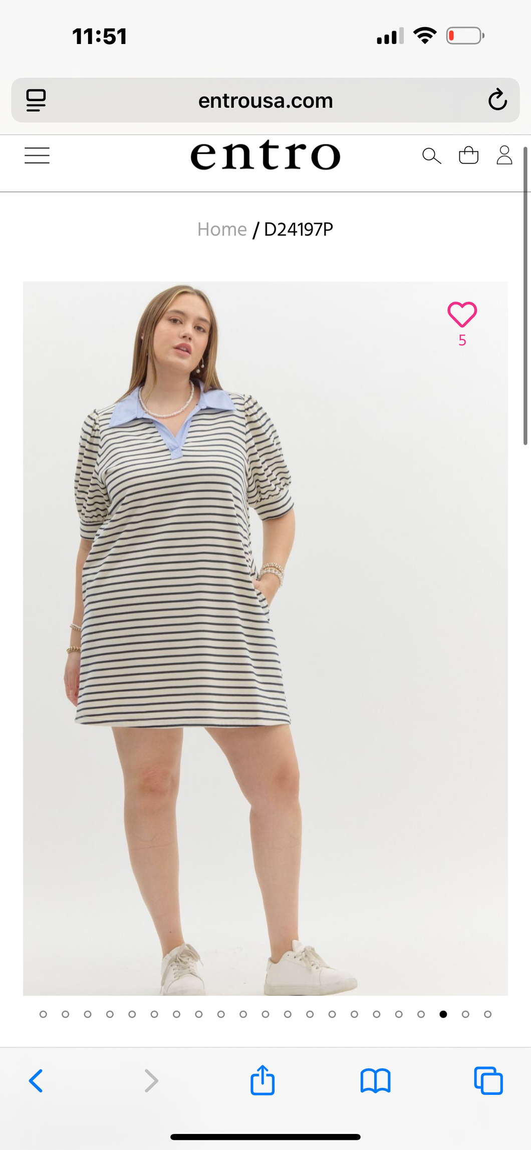 ENTRO D24197 SHIRT DRESS