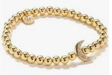 Load image into Gallery viewer, SOUL STACKS BEAD BRACELET W/ MOON CHARM
