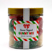 Load image into Gallery viewer, Christmas Candy Sugar Stacks - Sanded Gummy Trees &amp; Snowmen
