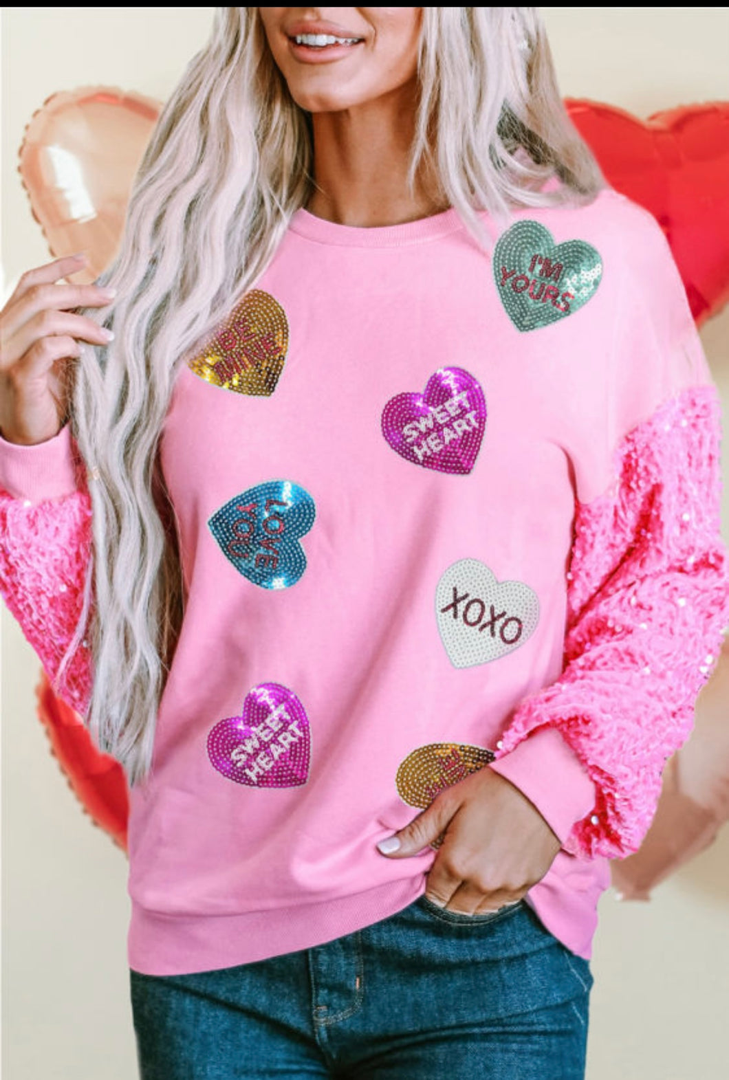 DL-VALENTINE SEQUIN TOP