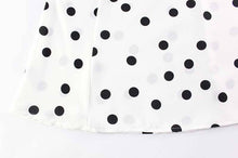 Load image into Gallery viewer, Tube White Polka Dot Mini Dress With Flowy Scarf
