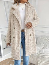 Load image into Gallery viewer, ROS- RCJW04 Reversible Plush Slip Pockets Casual Long Coat
