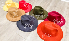 Load image into Gallery viewer, Spring Western Hat Burnt Hat Floral Burned Hat Wildflowers
