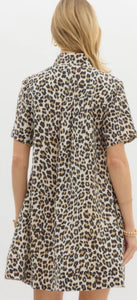 ENTRO D26571 LEOPARD DRESS