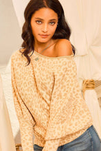 Load image into Gallery viewer, Long Bubble Sleeve Leopard Print Sweater
