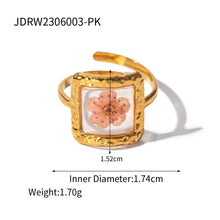 Load image into Gallery viewer, IMMORTAL FLOWER STAINLESS STEEL RINGS FOR WOMEN_CWAJE0610
