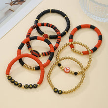 Load image into Gallery viewer, FOOTBALL HANDMADE SOFT CLAY LETTER BRACELET SET_CWMM3534

