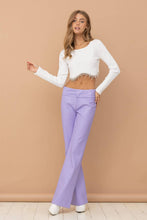 Load image into Gallery viewer, 32452T - Ribbed Crop Bust line Curve Rhinestone Fringe Top
