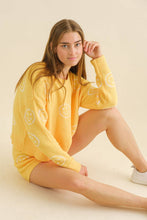 Load image into Gallery viewer, 17661SET - Cozy Sweater Top with Matching Elastic Shorts Set

