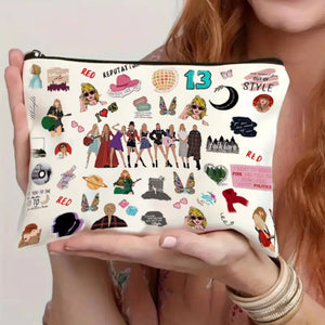 Pop Muse Print Waterproof Makeup Zip Bag_CWAB1778