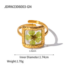 Load image into Gallery viewer, IMMORTAL FLOWER STAINLESS STEEL RINGS FOR WOMEN_CWAJE0610
