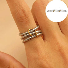 Load image into Gallery viewer, Stainless Steel Stackable Plain Band Rings Linked | 40R134
