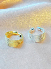 Load image into Gallery viewer, Adjustable Hollow Sequined Solid Color Rings Accessories
