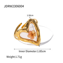 Load image into Gallery viewer, IMMORTAL FLOWER STAINLESS STEEL RINGS FOR WOMEN_CWAJE0610
