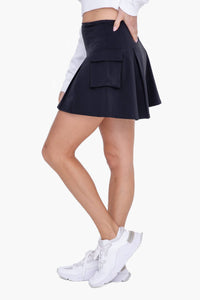 AP-7219 Pleated Active Cargo Skort