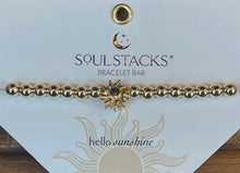 Load image into Gallery viewer, SOUL STACKS BEADED BRACELET W/ SUN CHARM
