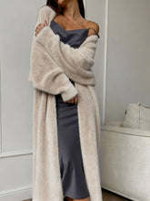 Load image into Gallery viewer, Women's Long Faux Mink Coat for Fall/Winter
