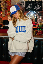 Load image into Gallery viewer, IT2594-DRINKS Booze Print Reversible Mock Neck Sweatshirt
