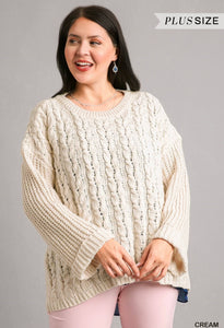 CREAM CABLE KNIT