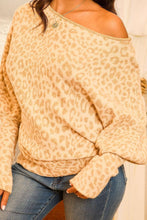 Load image into Gallery viewer, Long Bubble Sleeve Leopard Print Sweater
