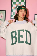 Load image into Gallery viewer, IT2594-GYM 'GYM &amp; BED' Print Reversible Mockneck Sweatshirt
