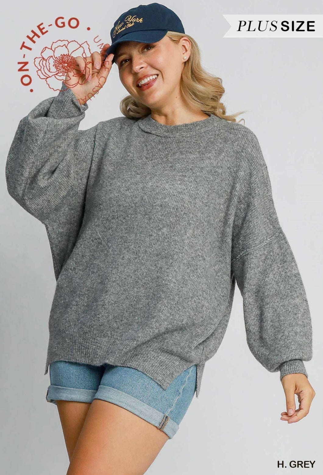 GREY SWEATER LOSE FIT