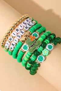 DL-ST PATRICKS DAY STCKED BRACELET SET