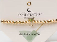 Load image into Gallery viewer, SOUL STACKS BEADED BRACELET W/ MARTINI CHARM
