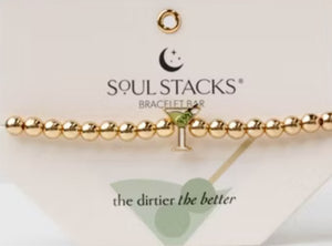 SOUL STACKS BEADED BRACELET W/ MARTINI CHARM