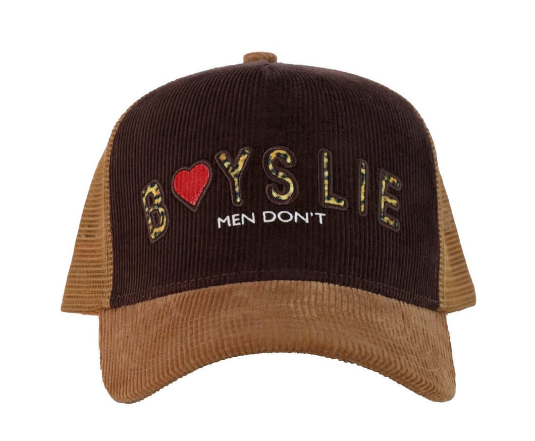 BOYS LIE CAITLYN CODED LEOPARD TRUCKER HAT