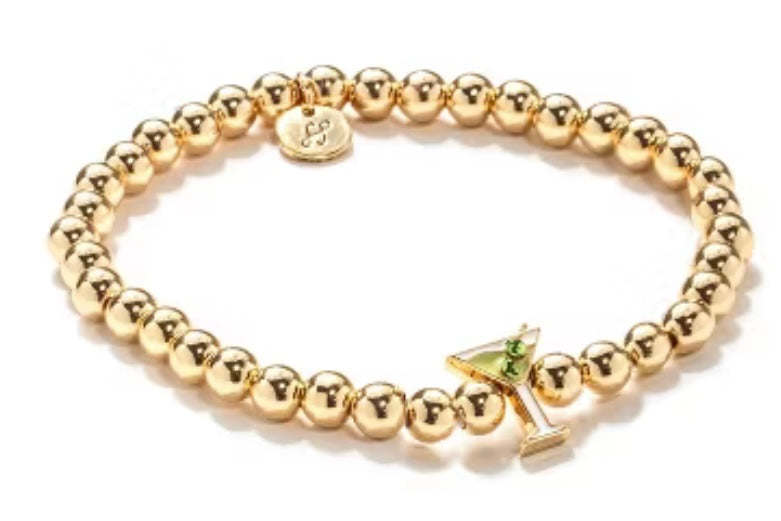 SOUL STACKS BEADED BRACELET W/ MARTINI CHARM