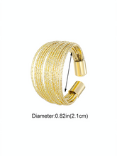 Load image into Gallery viewer, Adjustable Hollow Sequined Solid Color Rings Accessories
