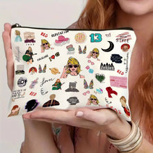 Load image into Gallery viewer, Pop Muse Print Waterproof Makeup Zip Bag_CWAB1778

