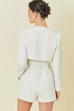Load image into Gallery viewer, Tweed jacket with pearl trim
