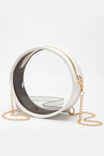 Load image into Gallery viewer, Solid Color Trim Clear Round Crossbody Bag
