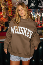 Load image into Gallery viewer, IT2594-DRINKS Booze Print Reversible Mock Neck Sweatshirt

