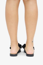 Load image into Gallery viewer, RESORT STAY -  Raffia Bow Sandals, Beach Slide, Summer Flat
