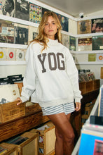 Load image into Gallery viewer, IT2594 'PILATES &amp; YOGA' Print Reversible Mockneck Sweatshirt
