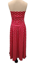 Load image into Gallery viewer, Y2k Boho Beach Polka Dots Strapless Ruched Dress
