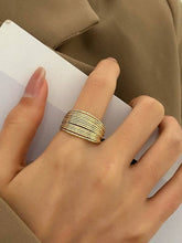 Load image into Gallery viewer, Adjustable Hollow Sequined Solid Color Rings Accessories
