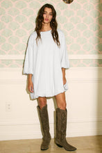Load image into Gallery viewer, D4407 Puff-sleeve Relaxed Bubble Hem Mini Dress
