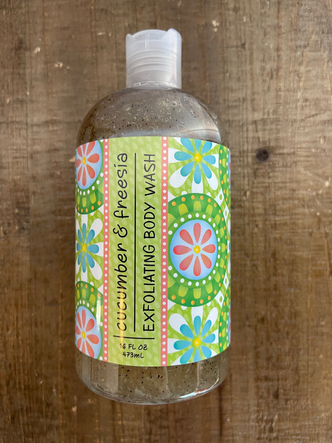 CUCUMBER  & FREESIA EXFOLIATING BODY WASH